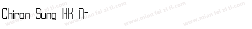 Chiron Sung HK N字体转换